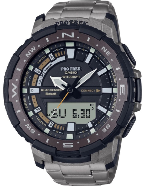 Casio Protrek Bluetooth Titanium Solar Powered Men's Watch PRT-B70T-7