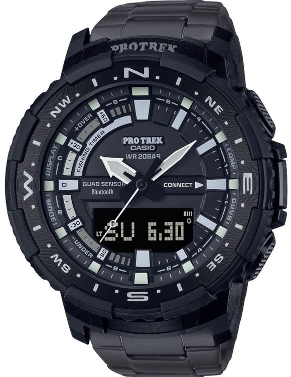 Casio Protrek Bluetooth Titanium Solar Powered Men's Watch PRT-B70YT-1