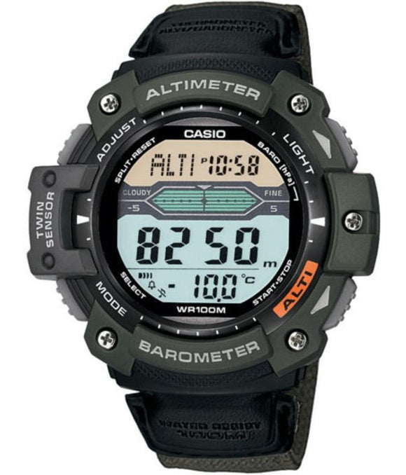 Casio Outgear Sport Gear Twin Sensor Nylon Strap Men's Watch SGW-300HB-3A
