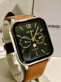 Casio Moonphase Quartz Strap Leather Men's Watch MTP-M305L-1A