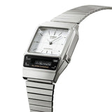 Casio Vintage Stainless Steel Analog Digital Dual Time Men's Watch AQ-800E-7A