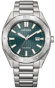 Citizen Eco-Drive Dark Green Dial 100m Stainless Steel Men's Watch BM7630-80X