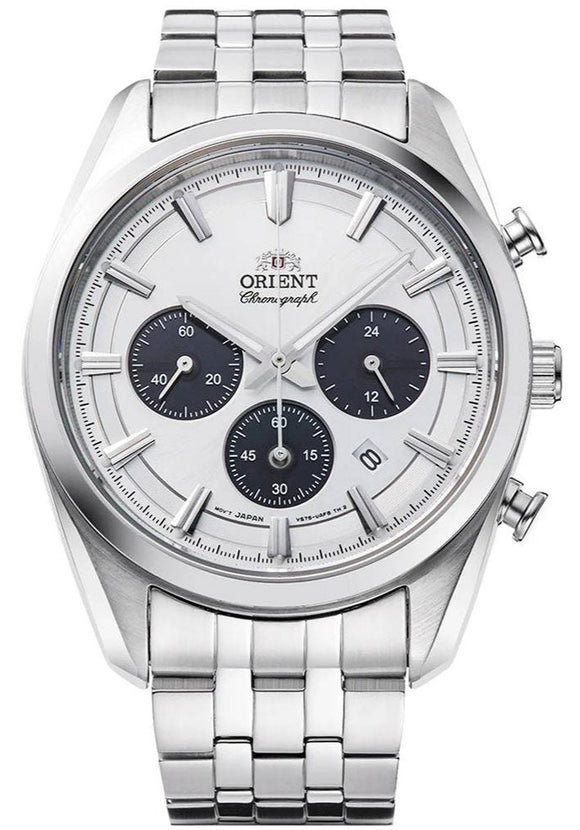 Orient Solar Chronograph Stainless Steel Men's Watch RA-TX0305S