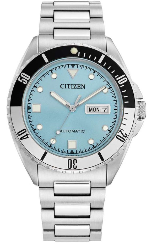 Citizen Sport Light Blue Dial Stainless Steel Automatic Men's Watch NH7530-52L