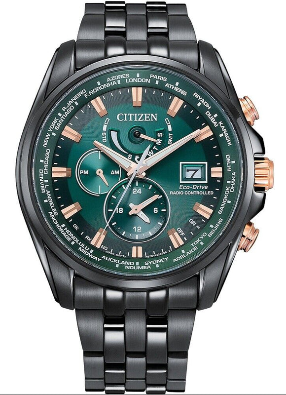 Citizen Eco-Drive Radio Control Perpetual GMT Men's Watch AT9128-87X