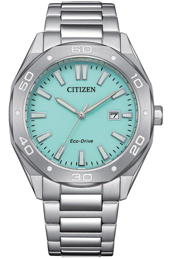 Citizen Eco Drive Blue Glow Night Stainless Steel Men's Watch BM7631-87M