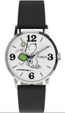 Timex Marlin Peanuts x Pickleball Leather Strap Unisex Watch TW2Y50400