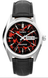 Q Timex Red Vega 1978 Reissue Leather Strap Quartz Men's Watch TW2Y55700