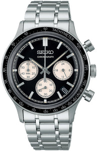 Seiko Chronograph Tachymeter Quartz Stainless Steel Men's Watch SSB479P1