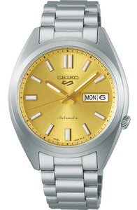 Seiko 5 Sport Vintage Gold Dial Stainless Steel Automatic Men's Watch SRPL59K1