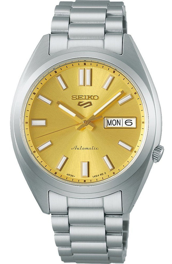 Seiko 5 Sport Vintage Gold Dial Stainless Steel Automatic Men's Watch SRPL59K1