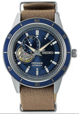 Seiko Presage Style 60s Denim Leather Strap Automatic Men's Watch SSA453J1