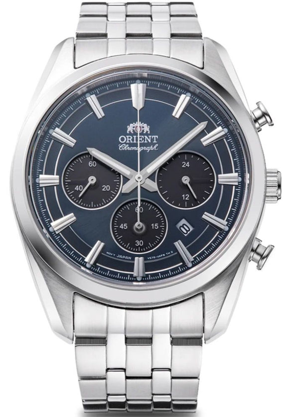 Orient Solar Chronograph Stainless Steel Men's Watch RA-TX0303L