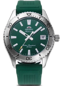 Orient Mako 40 Green Dial Rubber Strap Automatic Men's Watch RA-AC0R11E