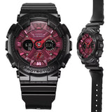 Casio G-Shock Glossy Metallic Black for Ladies Watch GMA-S120RB-1A