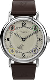 Timex Weekender Gryffindor House x Harry Potter Leather Strap Watch TW2Y76300