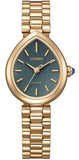 Citizen Eco-Drive L Rainell Green Dial Gold Tone Ladies Watch EM1203-57X