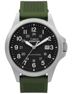 Timex Expedition Field Post Solar Power Silicone Strap Men's Watch TW2Y31600