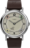 Timex Weekender Hufflepuff House x Harry Potter Leather Strap Watch TW2Y76600