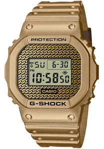 Casio G-Shock Hip Hop Gold Chain Interchangeable Set Men's Watch DWE-5600HG-1