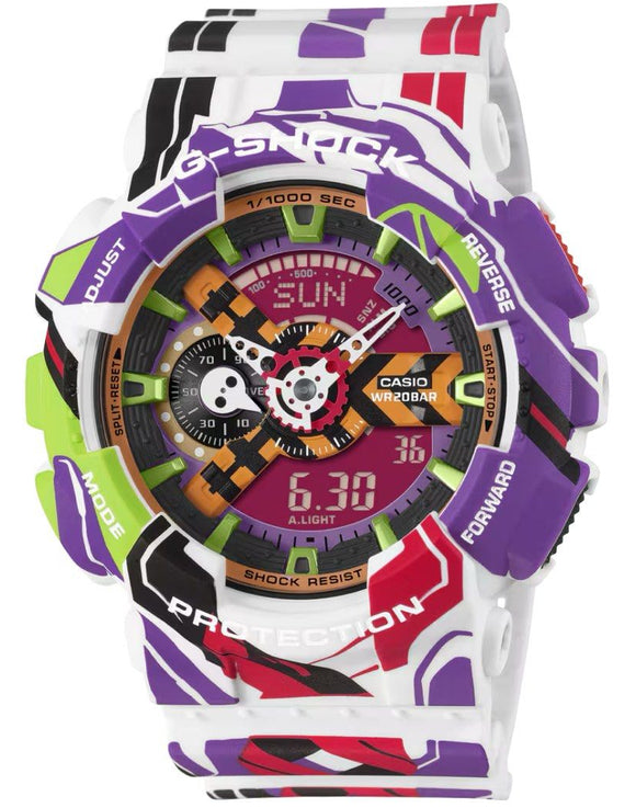 Casio G-Shock x Evangelion Collaboration Digital Analog Men's Watch GA-110EVA30-7A
