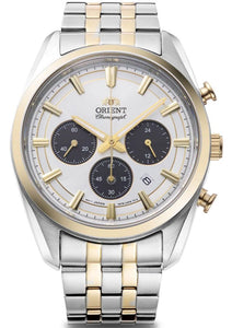 Orient Contemporary Chronograph White Dial Men's Watch RA-TX0302S