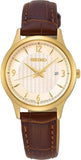 Seiko Classic Quartz Leather Strap Ladies Watch SXDG96P1