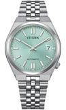 Citizen Tsuyosa Green Dial Sapphire Automatic Men's Watch NK0030-51X