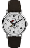 Timex Weekender Baseball x Peanuts Leather Strap Unisex Watch TW2Y51500