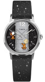 Timex x Peanuts Space Collection Hand Wound Leather Strap Ladies Watch TW2W89700