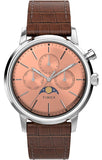 Timex Marlin Moon Phase Quartz Leather Strap Men's Watch TW2W51100