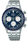 Seiko Chronograph Tachymeter Quartz Stainless Steel Men's Watch SSB477P1