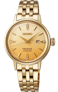 Seiko Presage Cocktail Time Eggnog Diamond-Set Ladies Watch SRE018J1