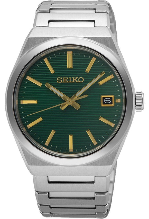 Seiko Classic Dress Dark Green Stainless Steel Men's Watch SUR601P1