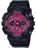 Casio G-Shock Glossy Metallic Black for Ladies Watch GMA-S120RB-1A