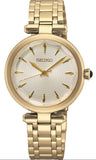 Seiko Classic Collection Elegant Gold Tone Quartz Ladies Watch SRZ554P1