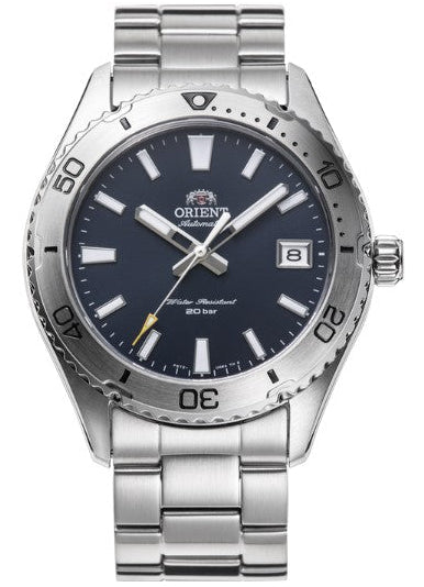 Orient Mako Stainless Steel Navy Dial Automatic Men's Watch RA-AC0Q02L