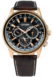 Citizen Eco-Drive Chronograph Leather Strap Men's Watch BU2023-12E