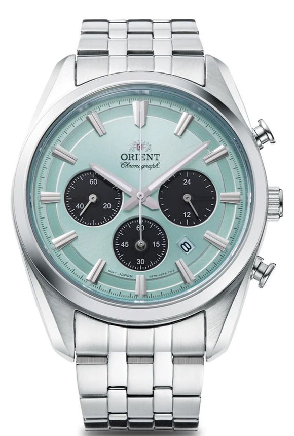 Orient Solar Chronograph Stainless Steel Men's Watch RA-TX0304L