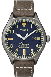 Timex Waterbury Heritage Indiglo Original Leather Strap Men's Watch TW2P83800