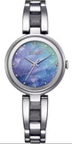 Citizen Eco-Drive Blue Mother of Peral Dial Steel Ladies Watch EM0801-85N