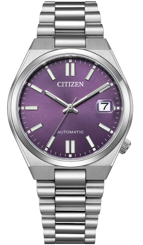 Citizen “TSUYOSA” Purple Dial Automatic Stainless Steel Men's Watch NJ0200-50W