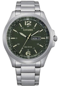 Citizen Eco-Drive Compass Stainless Steel Men's Watch AW0110-82X