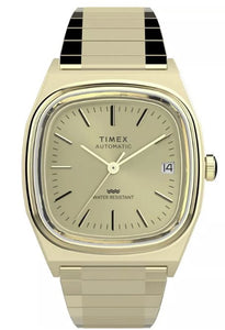 Q Timex 1983 Reissue Classic Gold Tone Stainless Steel Men's Watch TW2Y07200