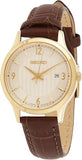 Seiko Classic Quartz Leather Strap Ladies Watch SXDG96P1