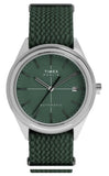 Timex Marlin Jet Green Fabric Strap Automatic Men's Watch TW2Y24400