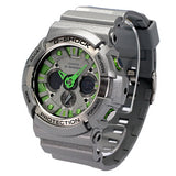 Casio G-Shock Metallic Color Silver Green Men's Watch GA-200SH-8