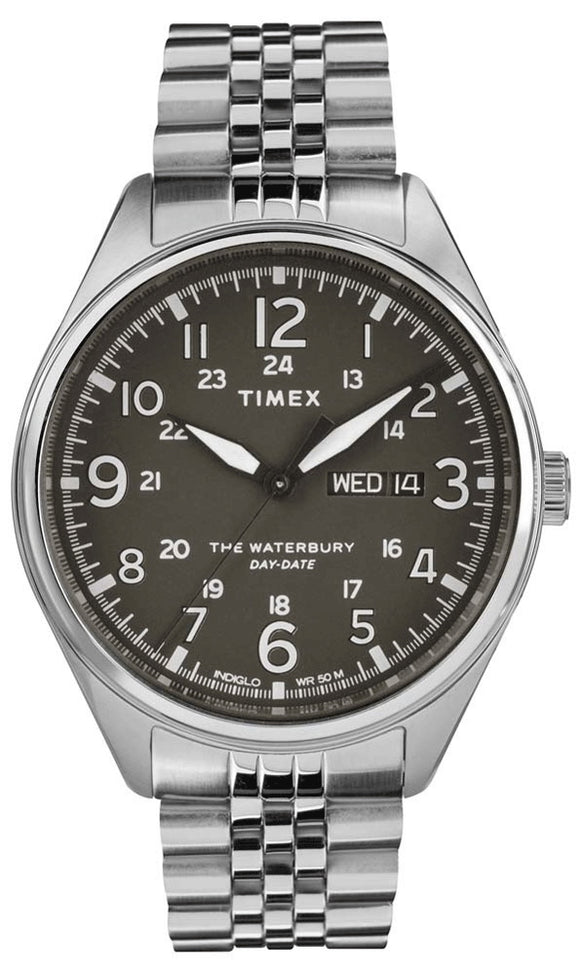 Timex Waterbury Day-Date Stainless Steel Men's Watch TW2R89300