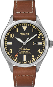 Timex Waterbury Heritage Indiglo Original Leather Strap Men's Watch TW2P84000