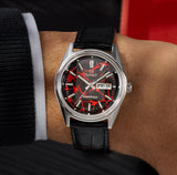 Q Timex Red Vega 1978 Reissue Leather Strap Quartz Men's Watch TW2Y55700